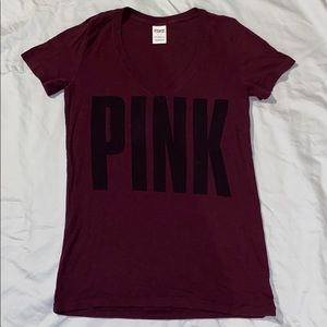 Maroon PINK Tee